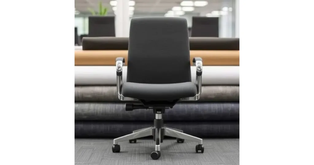 Chair with vinyl rolls